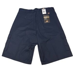 NWT Dickies Cargo Shorts Mens 42 Navy Blue Loose Fit 13" Inseam Utility Workwear